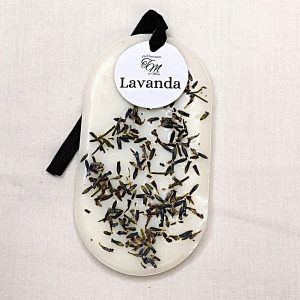 Ambientador de cera sólida de lavanda para armarios, protector natural de ropa con flores de lavanda seca.