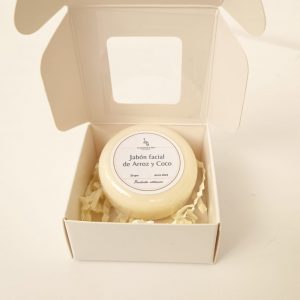 Jabón facial de arroz y coco
