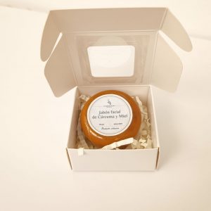 Jabón facial de cúrcuma y miel