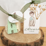 Pack de vela con inicial personalizados